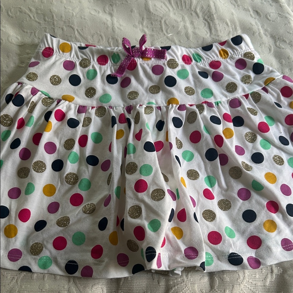 Colorful Polka Dot Skirt